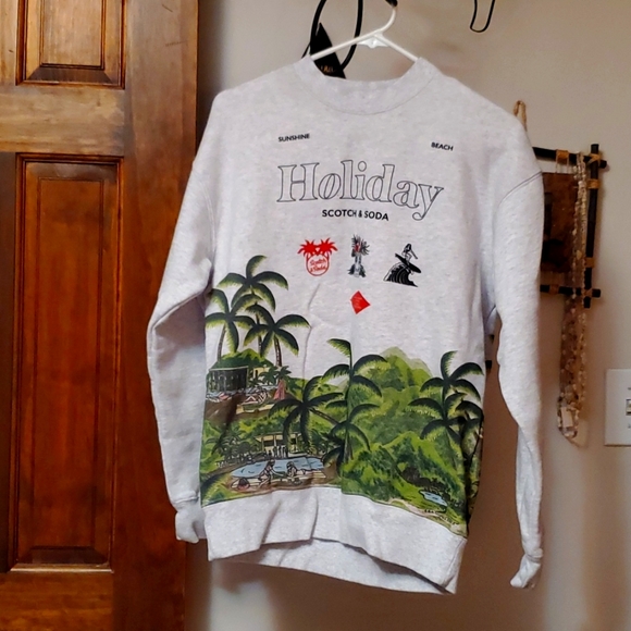 Scotch & Soda Other - Scotch & Soda Holiday Palm Tree Sweatshirt